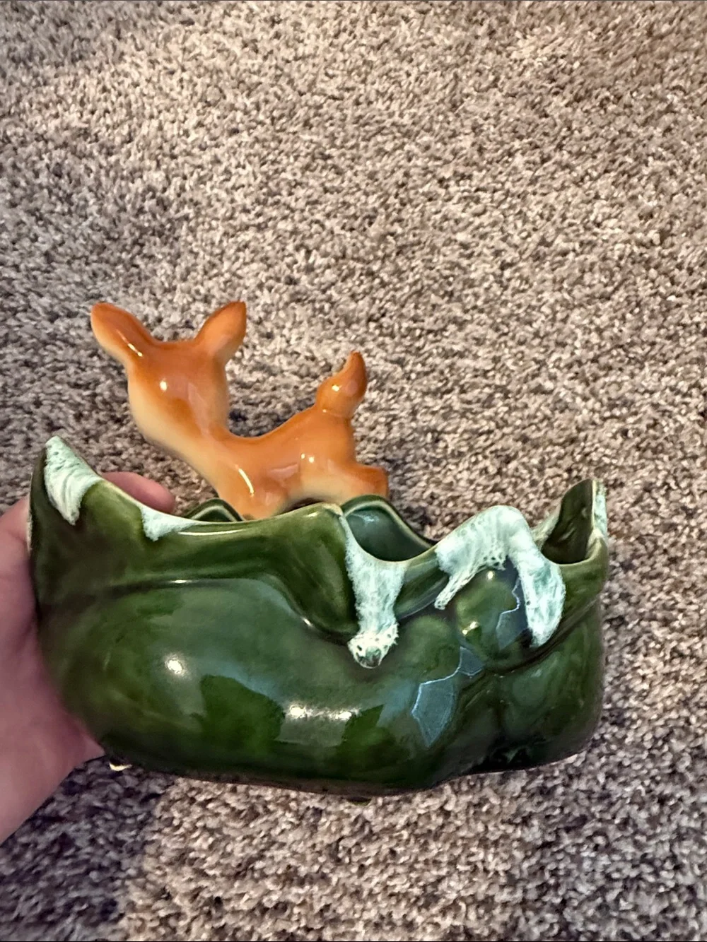 Royal Copley VINTAGE  BAMBI PLANTER FIGURAL  C. 1950-60'S  DISNEY  DEER FAWN